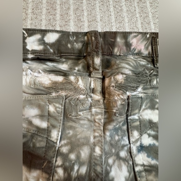 Robin's Jean Vintage Sz 27 Woman’s Embroidered Tie Dye Skinny Stretch - Picture 8 of 13
